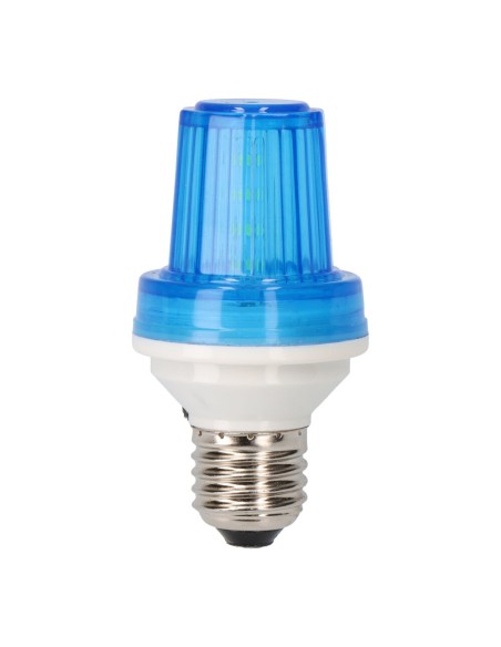Bombilla flash led e27 1 w color azul