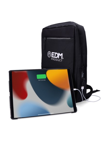*merchandising* mochila de oficina negra pierre delone edm