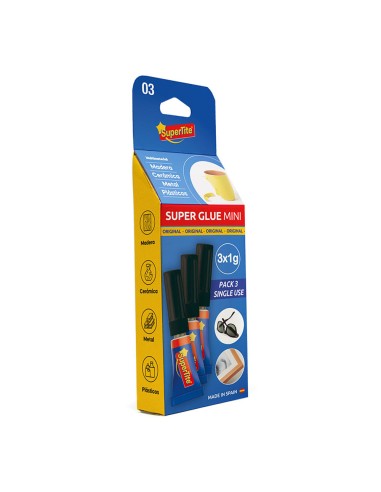 Adhesivo instantaneo blister 3 x 1 g