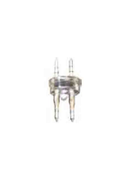 Conector tubo flexilux/flexiled 2 vias 13 mm "punta-punta"