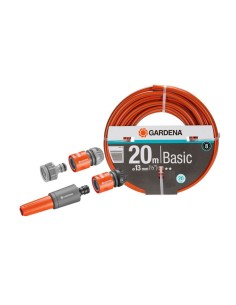 Kit manguera de jardín basico 20 m (1/2" 13 mm)