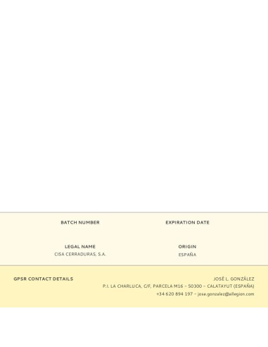 Cerradura de borjas 1.57255.60.0 cisa