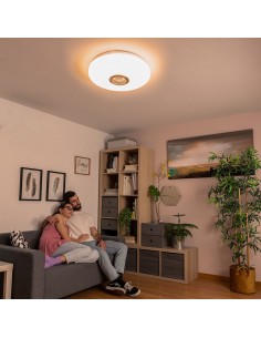 Plafón led circular con altavoz lumavox ø 29 x 7 cm 2