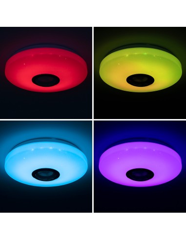 Plafón led circular con altavoz lumavox ø 29 x...