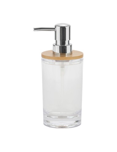 Dispensador baño acrilico y bambú