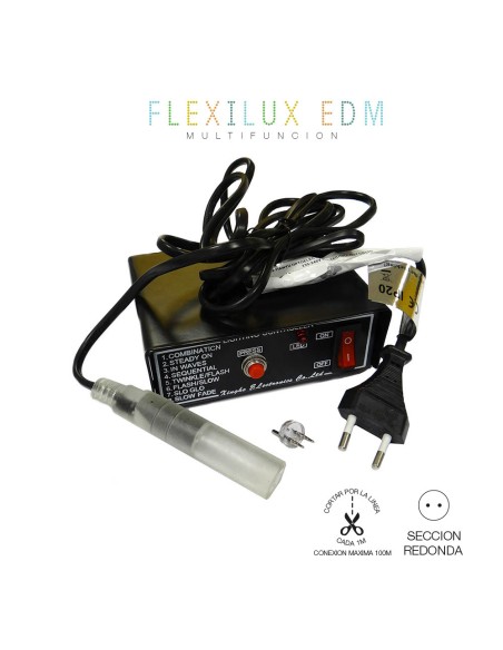 Programador tubo flexilux 2 vias ip44 máx.100 m