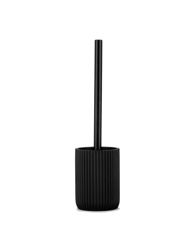 Escobillero wc resina negro mate ø9,5 x 36 cm