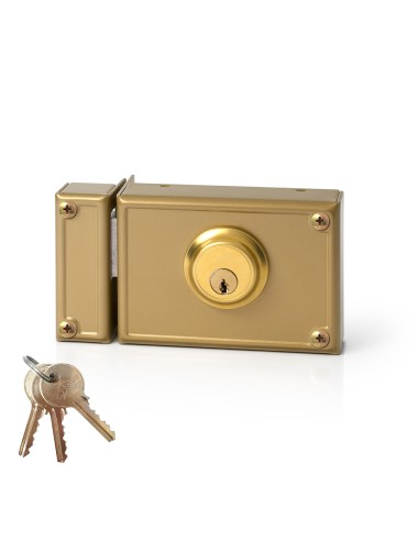 Cerradura de sobreponer solo llave. izquierda jis 11-12i jis