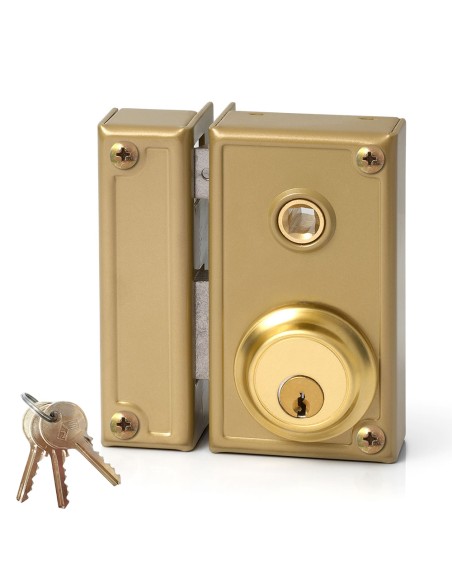 Cerradura de sobreponer golpe y llave. izquierda jis 35-6i jis