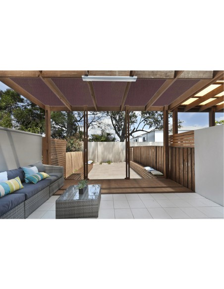 Malla de ocultacion premium marrón 2x5m fun&go