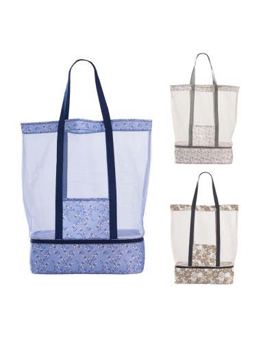 Bolsa de playa con enfriador 53 x 16 x 39 cm colores surtidos