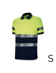 Polo alta visibilidad bicolor manga corta. tejido poliester 160g. transpirable talla s 1288pavxmcyfa/s marca
