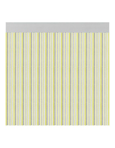 Cortina para puerta modelo "brescia" color amarillo 90x210cm m63166 acudam