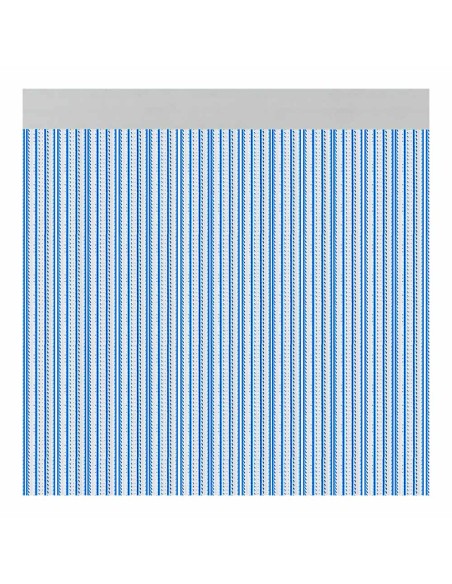 Cortina para puerta modelo "brescia" color azul 90x210cm m63169 acudam