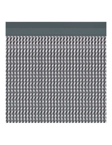 Cortina para puerta modelo "manacor" color plata 90x210cm m63577 acudam