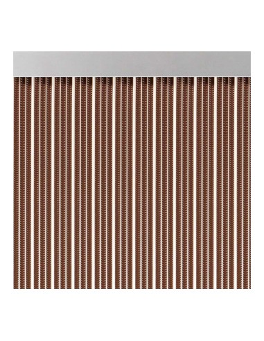 Cortina para puerta cinta s-350 color marrón 90x210cm m63569 acudam