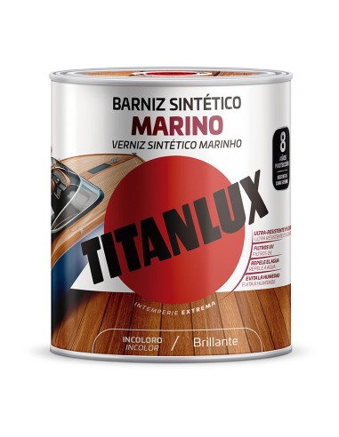 Barniz sintético marino incoloro brillante4l titanlux m13100004