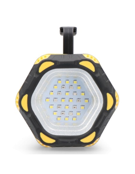 Linterna de mano led recargable 3 puntos de luz