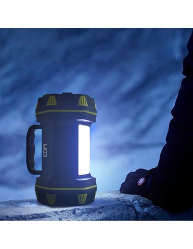 Linterna de mano led recargable 3 puntos de luz