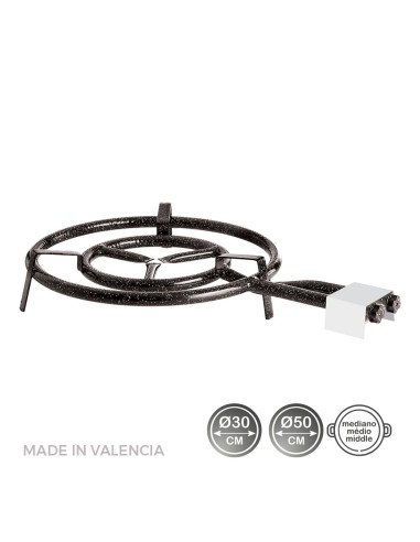 Quemador de gas butano/propano ø50 cm 2 fuegos