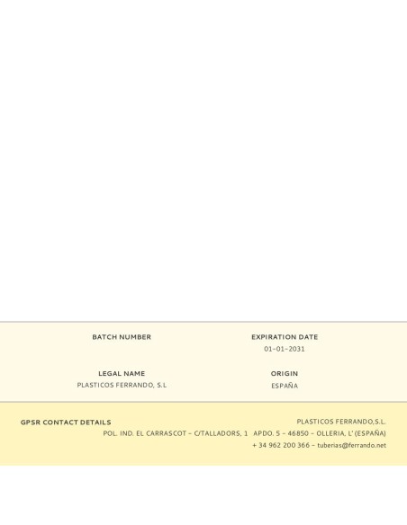 Manguera de gas butano 9x15mm 60m