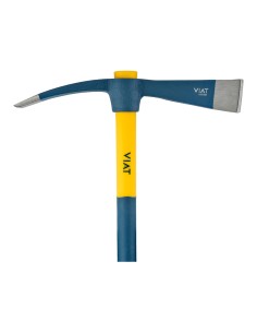 Alcotana hacha-pala con mango de fibra bimaterial para golpeo y picado de paredes. vt932 viat 2