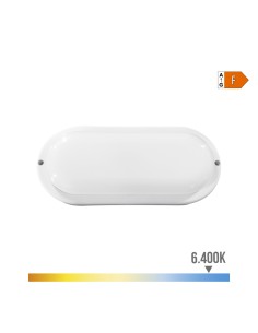 Aplique led oval 18 w 1820 lm 6400 k 10,2 x 4,5 x 23 cm