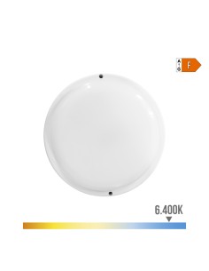 Aplique led redondo 18 w 1820 lm 6400 k luz fría ø20,8 x 4,8 cm