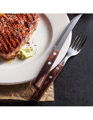 Caja expositora 60 cuchillos de asado polywood...