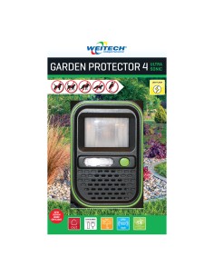 Ahuyentador de animales para exterior ultrasónico y flash weitech 2
