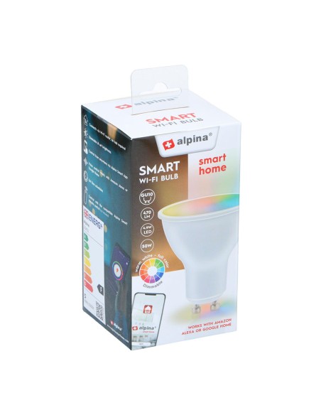 Bombilla rgb + gu10 4.9 w wifi