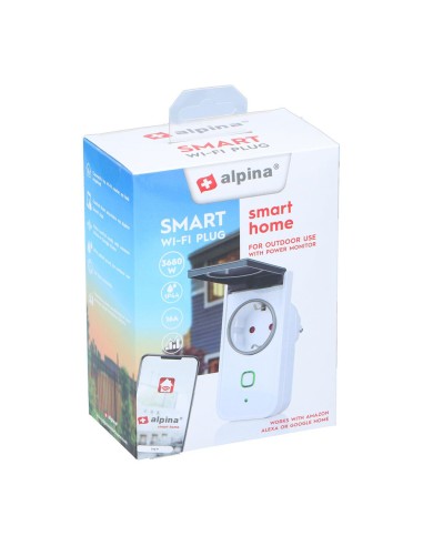 Enchufe inteligente de exterior 230v ip44 alpina