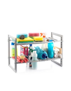 Estantería extensible 37,5-66,5cm para fregadero shibblek 2 estantes v0103677 innovagoods 2