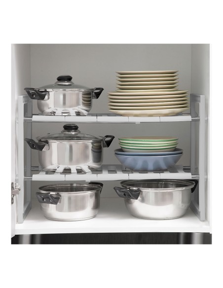 Estantería extensible 37,5-66,5cm para fregadero shibblek 2 estantes v0103677 innovagoods