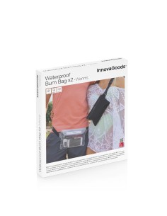 Set de 2 riñoneras impermeables con correa ajustable wannis v0103704 innovagoods 2