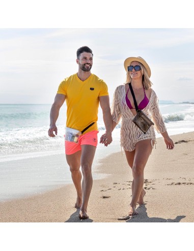 Set de 2 riñoneras impermeables con correa...