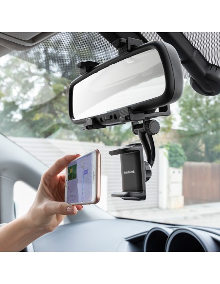 Soporte de smartphone para espejo retrovisor stropp v0103557 innovagoods