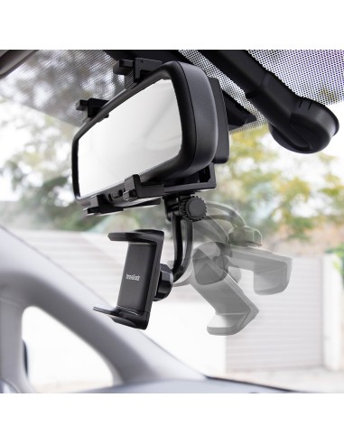 Soporte de smartphone para espejo retrovisor...