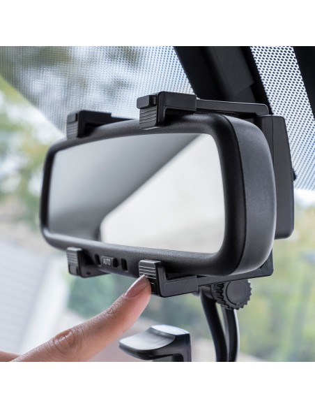 Soporte de smartphone para espejo retrovisor stropp v0103557 innovagoods