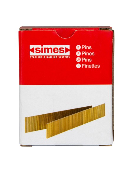 Caja con 9000 clavos micro brad 0,6/25mm galvanizado 4730225 simes