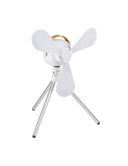 Ventilador portátil, recargable con usb, 3 aspas, 4 velocidades, con mando