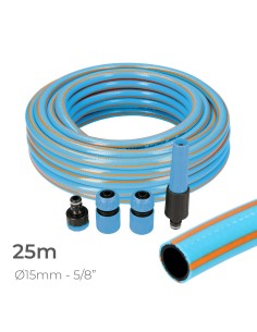 Kit manguera de jardin pro 25 m (5/8" 15 mm)