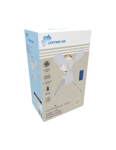 Ventilador portátil, recargable con usb, 3...