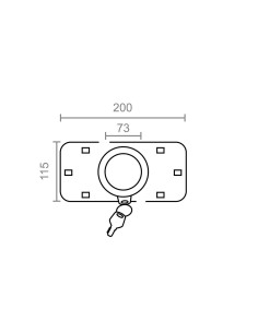 Blister candado furgoneta cn07 73mm cb m13298 brimic 2