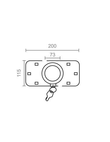 Blister candado furgoneta cn07 73mm cb m13298...