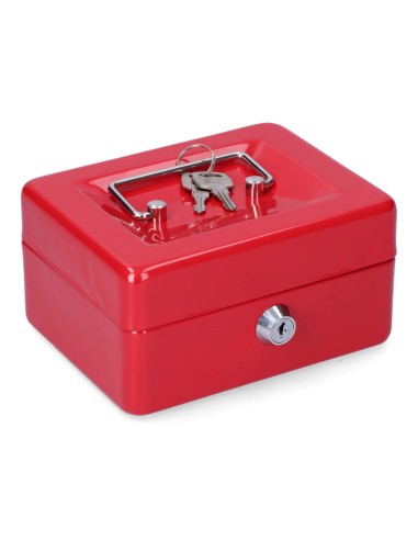 Caja de caudales cfc09 152x118x80mm rojo m13392 micel