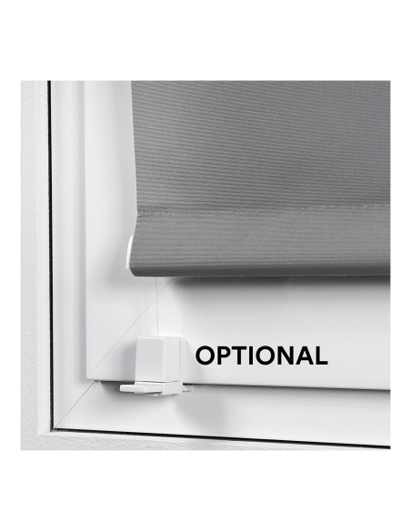 Estor enrollable clip & fix 120x180cm gris asfalto cintacor - storplanet