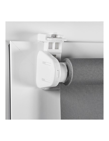 Estor enrollable clip & fix 150x180cm gris asfalto cintacor - storplanet