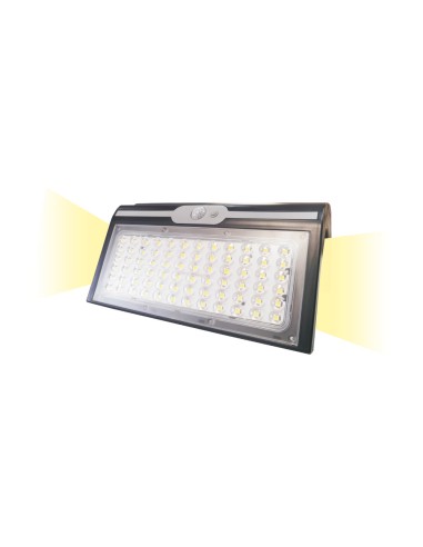 Aplique solar 6w 430lm 6.500k con sensor, color...