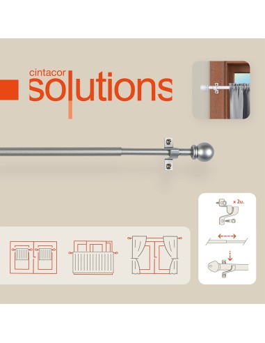 Portavisillo deco esfera gris 70-120cm cintacor...